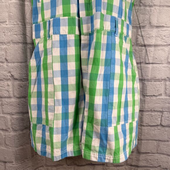 Big Bud Press Short Sleeve Shorts Jumpsuit 2XL Adult Womens Unisex Gingham Plaid - Picture 5 of 10